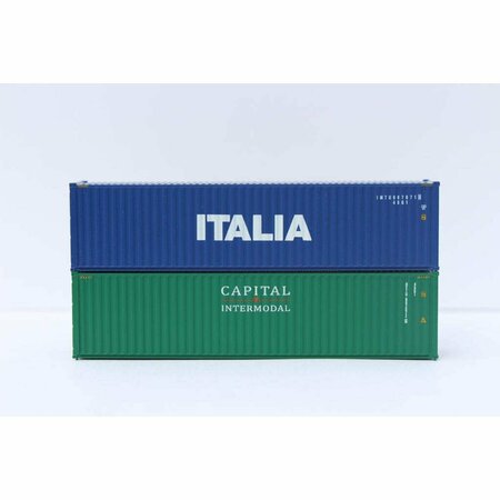 JACKSONVILLE TERMINAL 40 ft. N Italia & Capital Mix Pack High Cube Containers, 2PK JTC405810